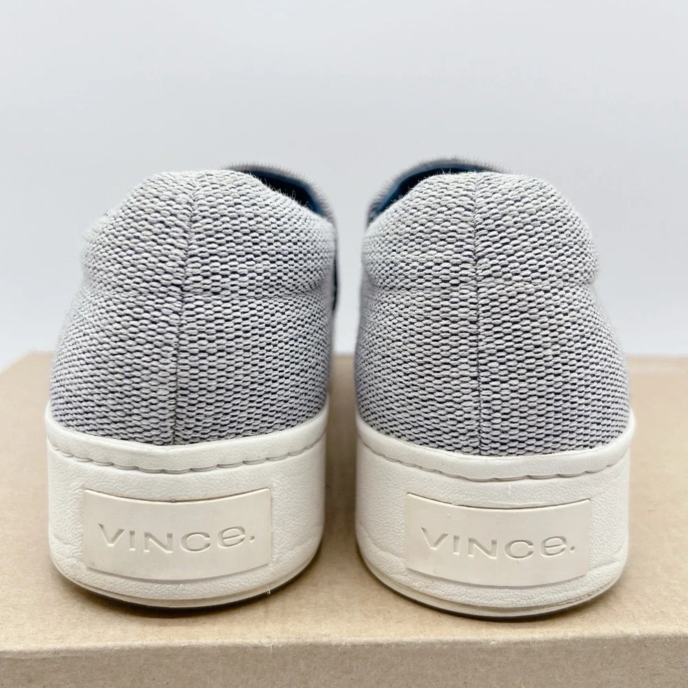 Vince Warren Women's Platform Fashion Sneakers Loafers White Blue EU 38.5 US 8.5